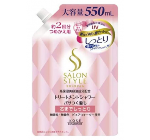 KOSE 살롱스타일 마사지 샤워 촉촉함 리필 550ml